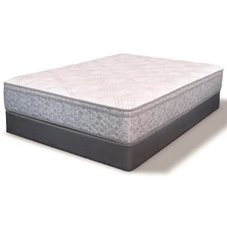 Queen Euro Top Pocketed Coil Mattress and 6" Low Profile Boxspring
